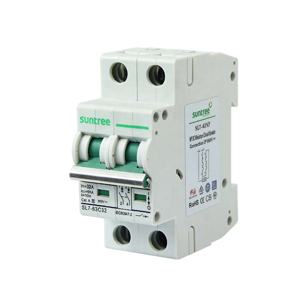 Suntree DC MCB 20amp, 32amp, 63amp, 2-pole, 550vdc Circuit B...