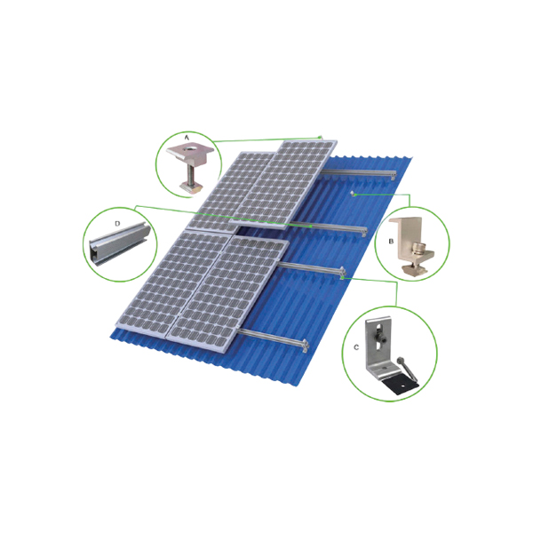Aluminium Rail Solar Mounting Structure 4200mm
