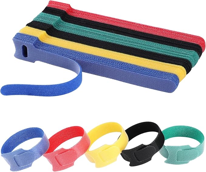 6 Inch Cable Ties Reusable Multi-Purpose Wire Ties Cord Orga...