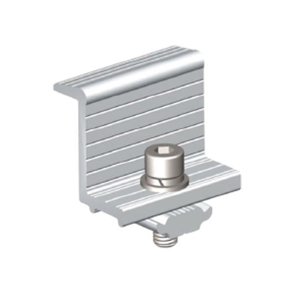 Aluminium End Clamp Solar Mounting Structure 35mm