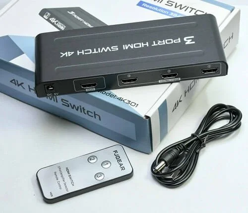 Hdmi switch 3in to 1 out Metalic