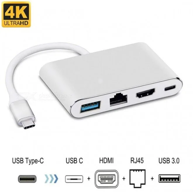 Typec to hdmi,Lan adapter