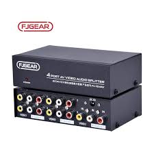 4 Way AV RCA Switch 4 in 1 Out