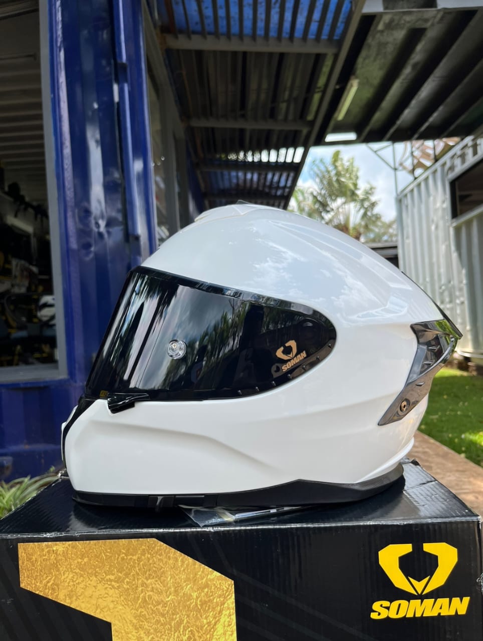 SOMAN HELMET [ROYAL WHITE]